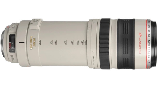Canon EF 70-200mm f/2.8L IS II telephoto zoom lens with white barrel