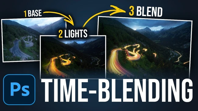 Time Blending Light Trails: Combining Exposures for Cleaner Streaks