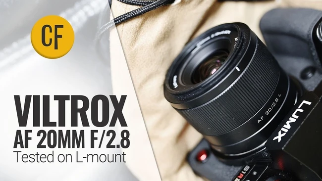 Viltrox AF 20mm f/2.8 lens mounted on L-mount camera body