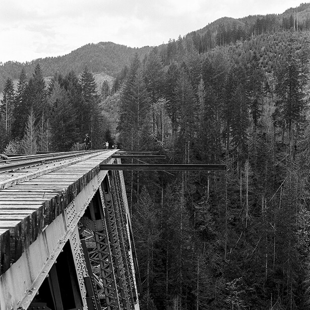 Side view of Vance Creek Viaduct