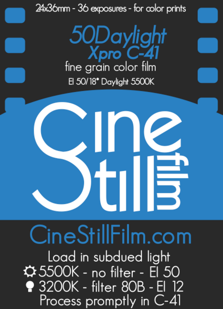 cinestill label photo