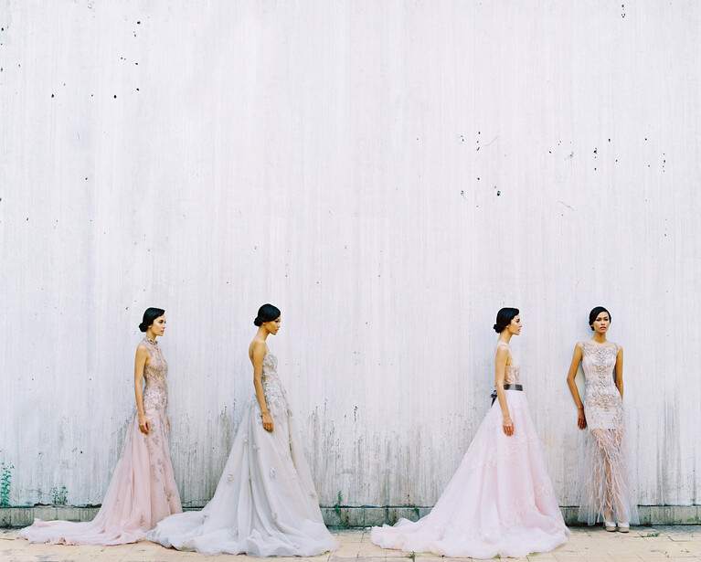 Final image shot on film (digitally duplicated the models)