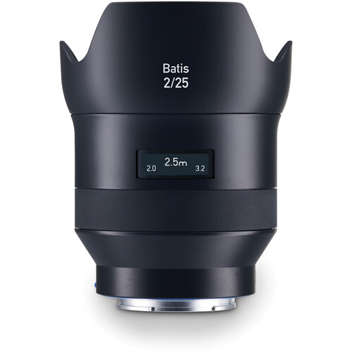 Zeiss Batis 2/25 with hood