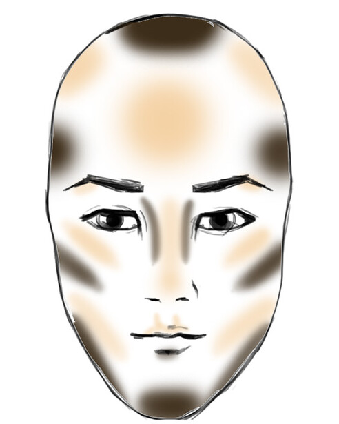 how to contour a long face