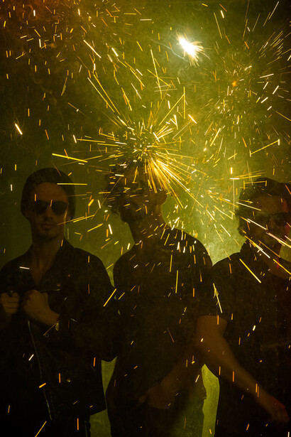 Fireworks band photoshoot
