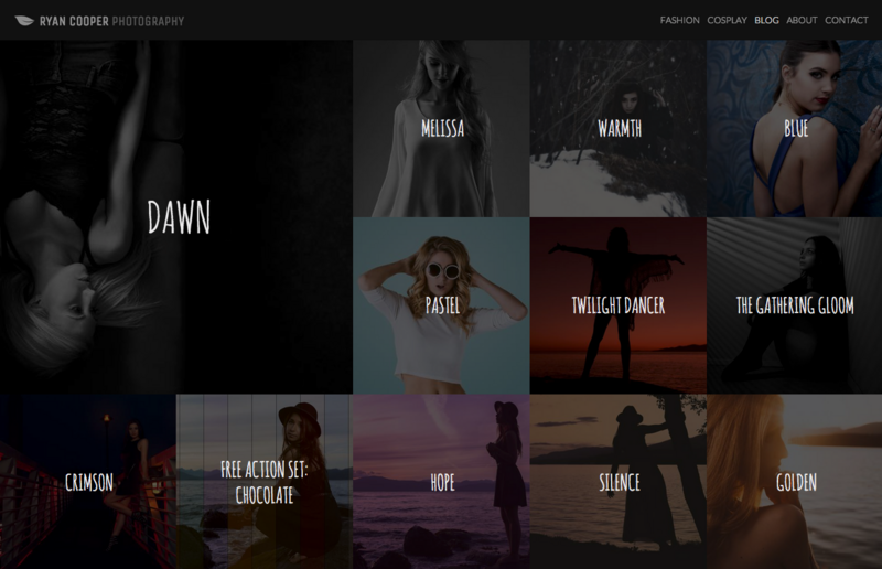 Example of a Simple Photography Layout