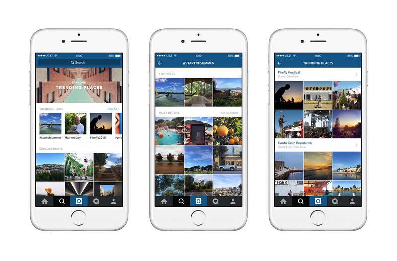Instagram Explore App Updates