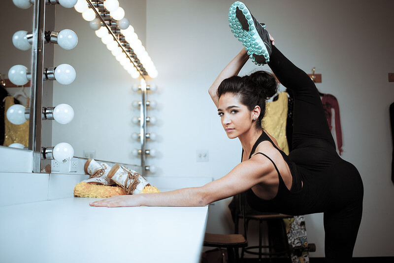 Portrait of Nobahar, a figure skater and dancer