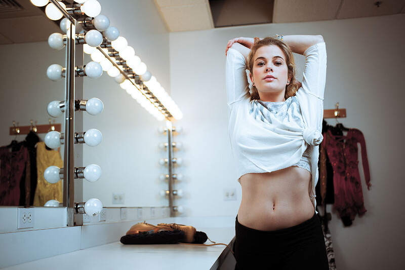Portrait of Annabel, a figure skater and dancer
