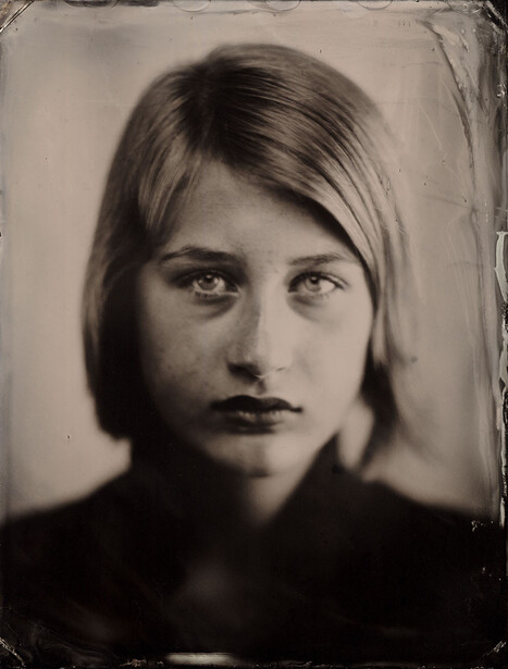 A wet plate collodion portrait by Patrick Andrade