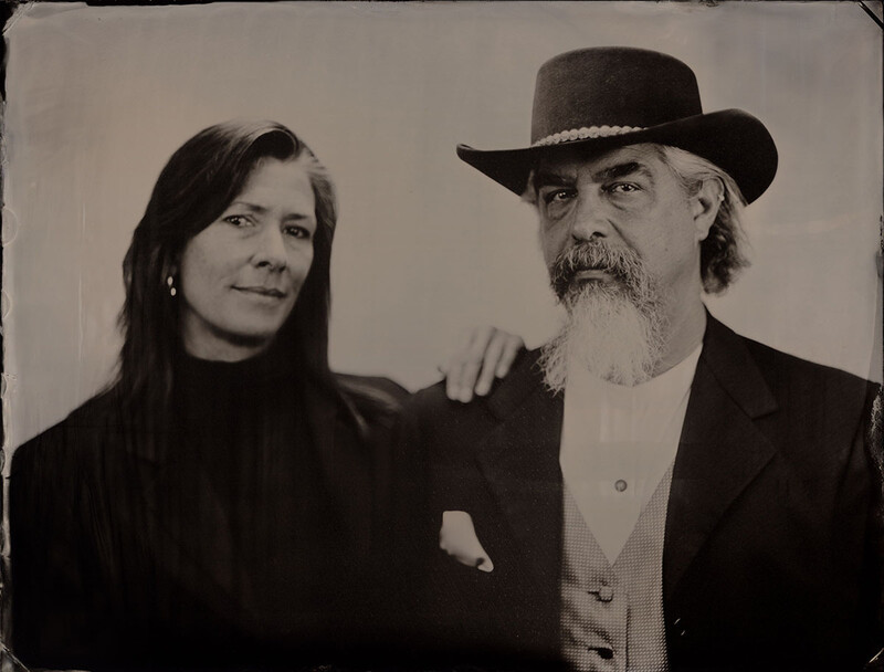 A wet plate collodion portrait by Patrick Andrade