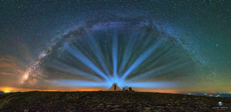 milky way panorama The Iris of God