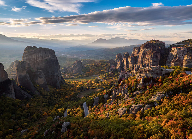 DJI Inspire X5 Image of Meteora Greece by Elia Locardi
