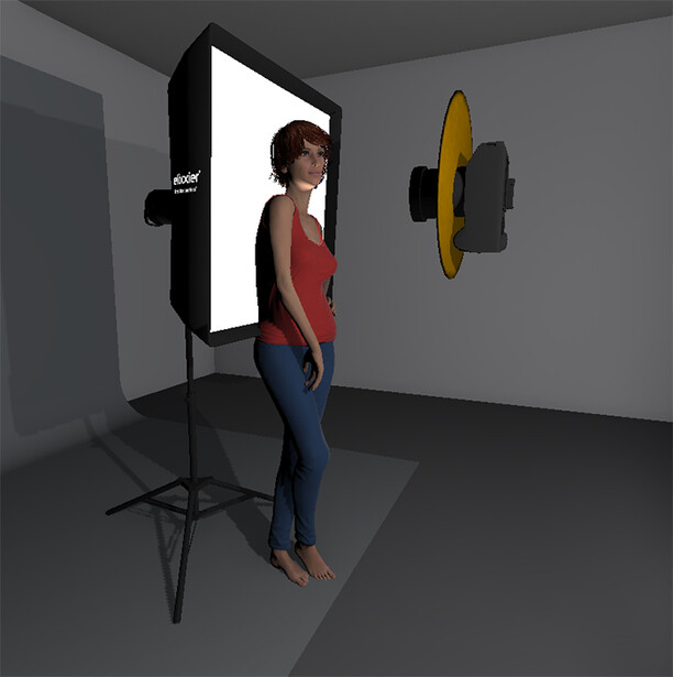 Reflector Setup for One Light Setup