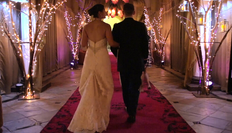 wedding photography videography couple aisle dress