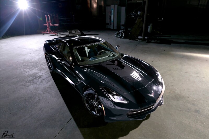 Corvette Light Painting Automotive Photography