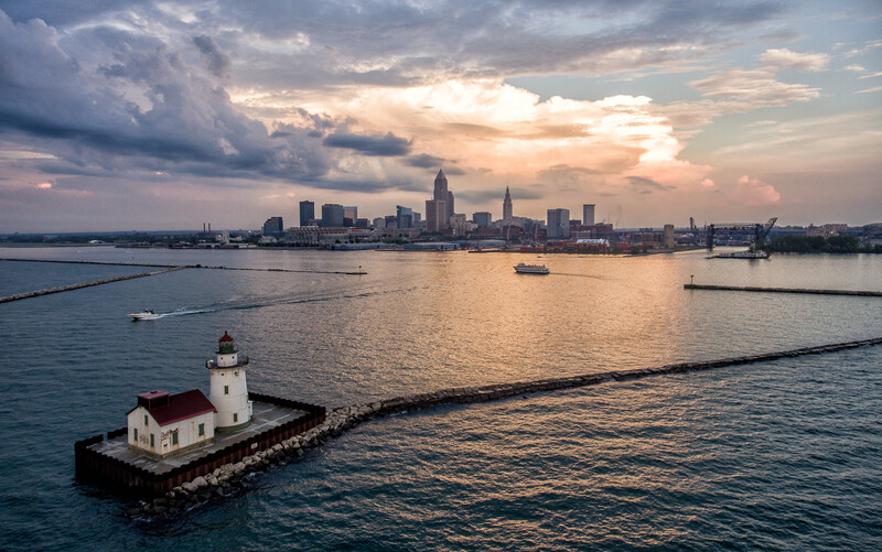 drone-realtors-lake-erie-cleveland