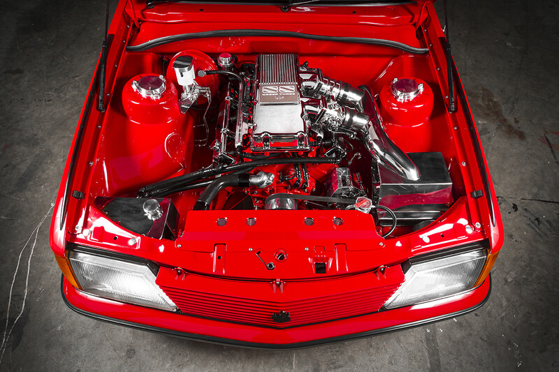 Engine Bay of the VH SS Holden Commodore
