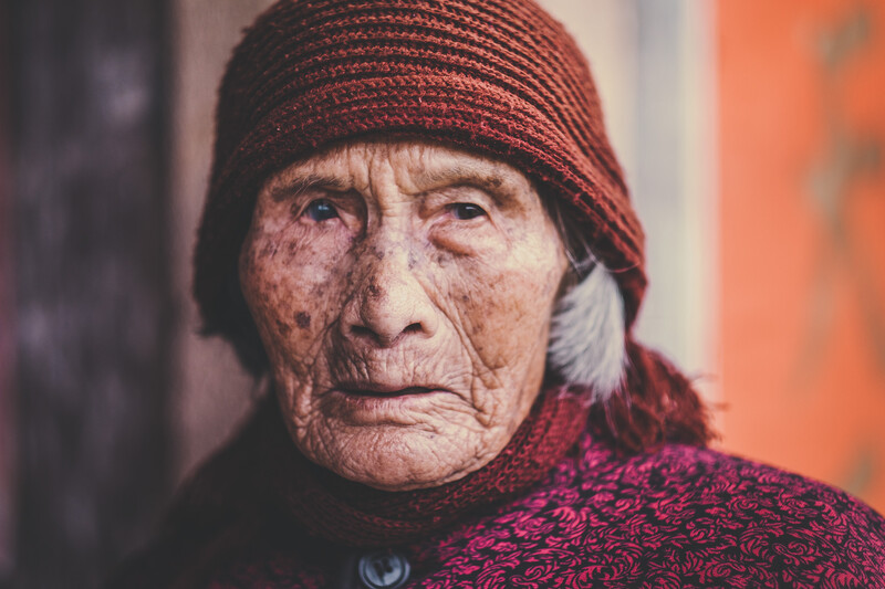 Portrait of a lady in China.