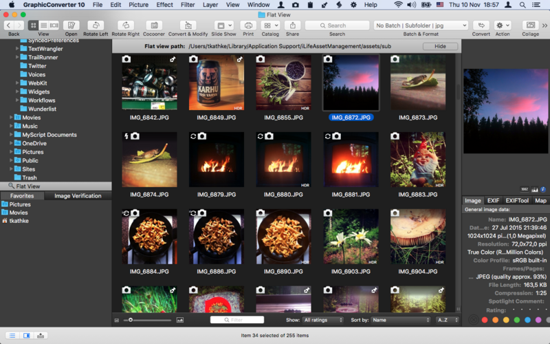 Graphic Converter Browse Mode
