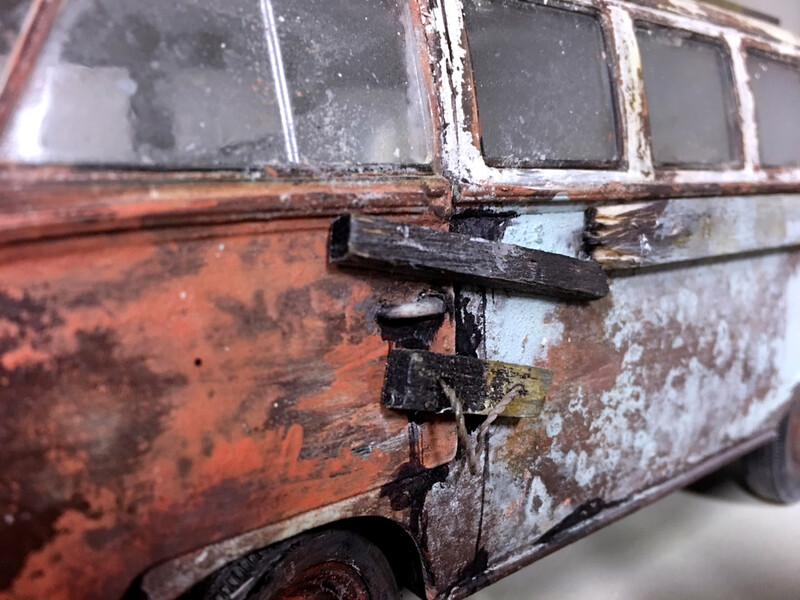 vw bus scale detail