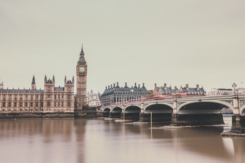 River Thames at the Palace of Westminster, London