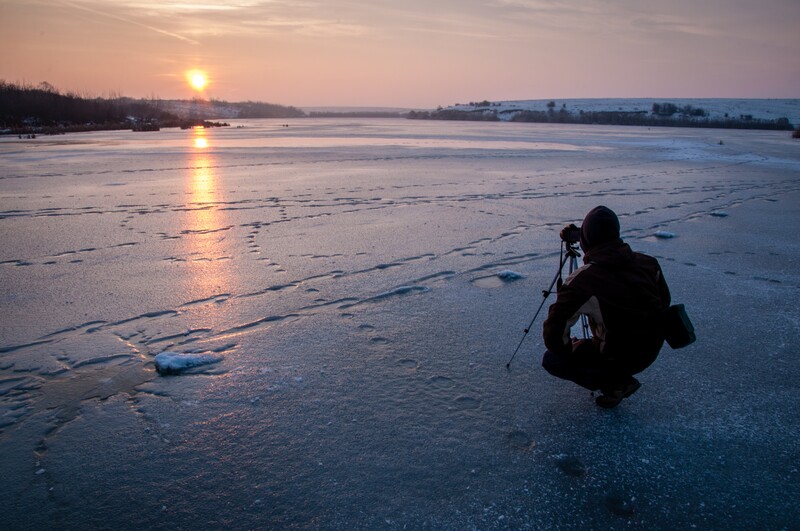 Photographer in Cold