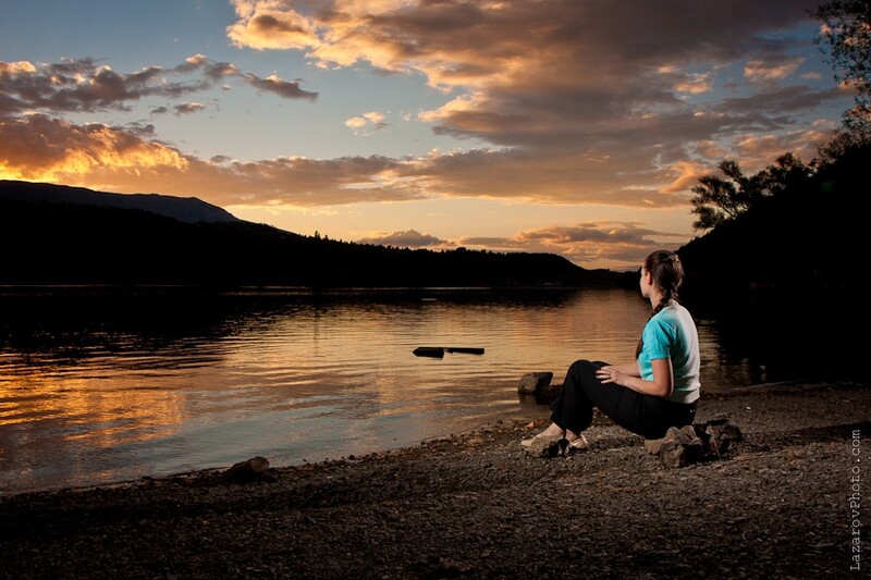 Gazing the sunset