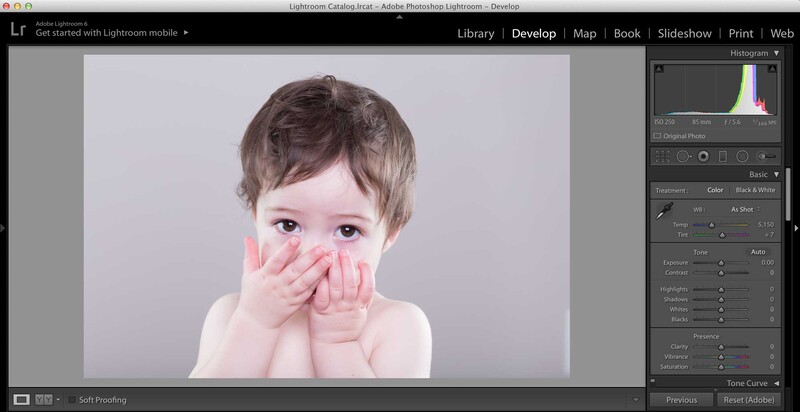 post processing a three-light portrait