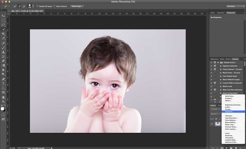 post-processing a three-light portrait