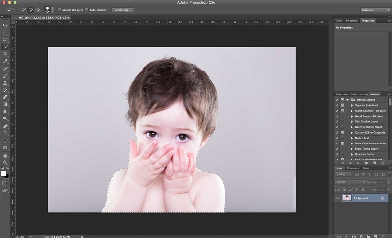 post-processing a three-light portrait