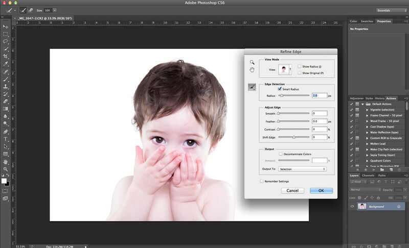 post-processing a three-light portrait