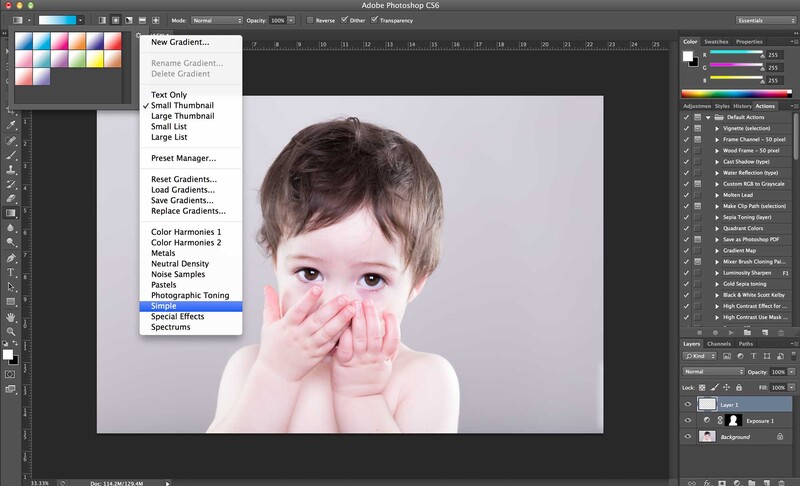 post-processing a three-light portrait