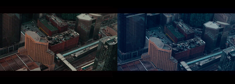 Warm vs. cold color grading