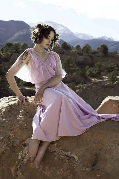 Portrait in Red Rock Canyon Open Space in Colorado Springs