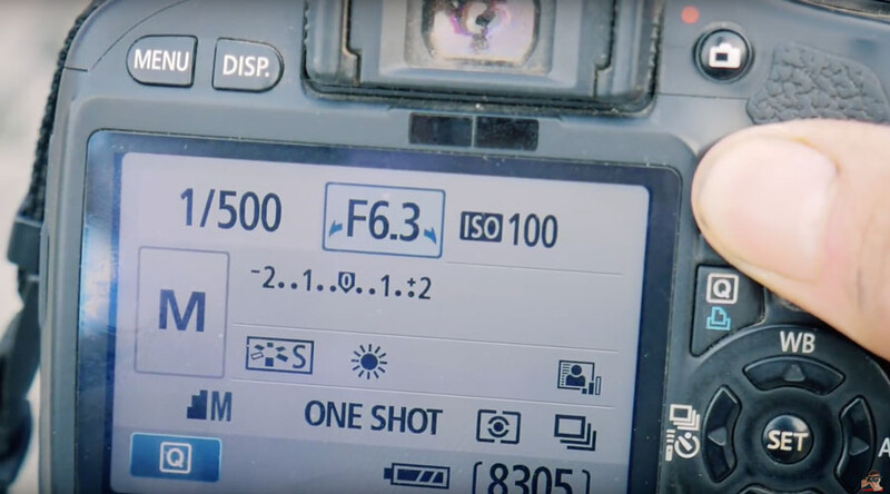 Write down the camera settings