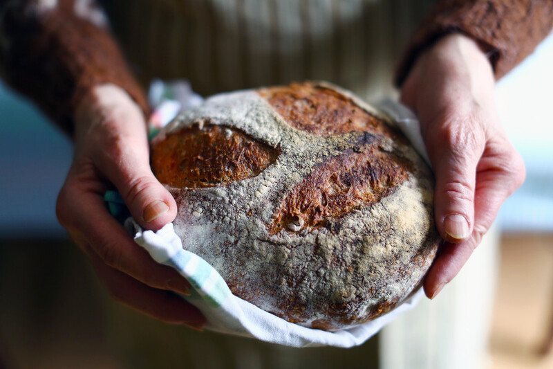 Sourdough bread stock image