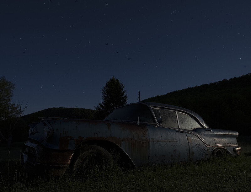 What the car looked like without any light at all.