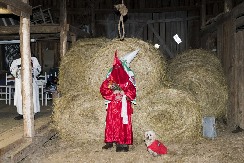 The wedding of two members of the KKK in a barn in rural Tennessee. (Peter van Agtmael/Magnum Photos)