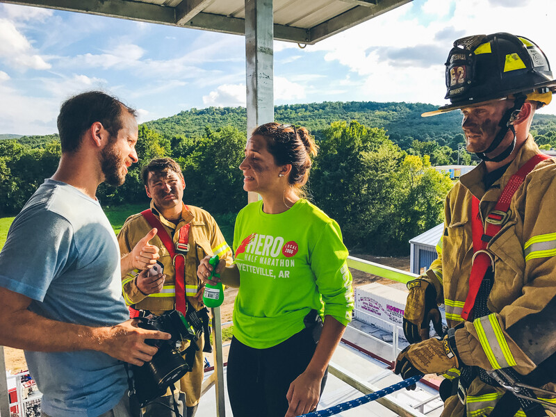 I'm not sure what I was reassuring Melissa (the Executive Director of the Spark Foundation) of, but I'm sure I was confident about it. Photo by Keith Walker.