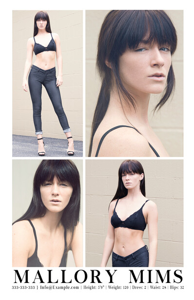 Final Composite Card For Model Mallory Mims.