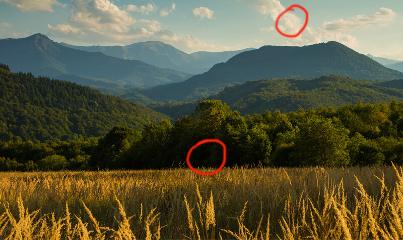 Finding the lightest and darkest points in the scene