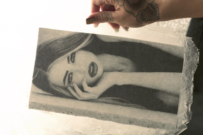 Photography print in plastic