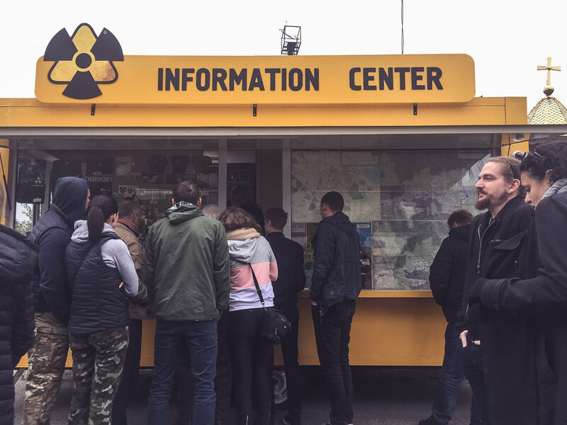 The checkpoint as you enter the Chernobyl Exclusion Zone. Image by Andy Day.