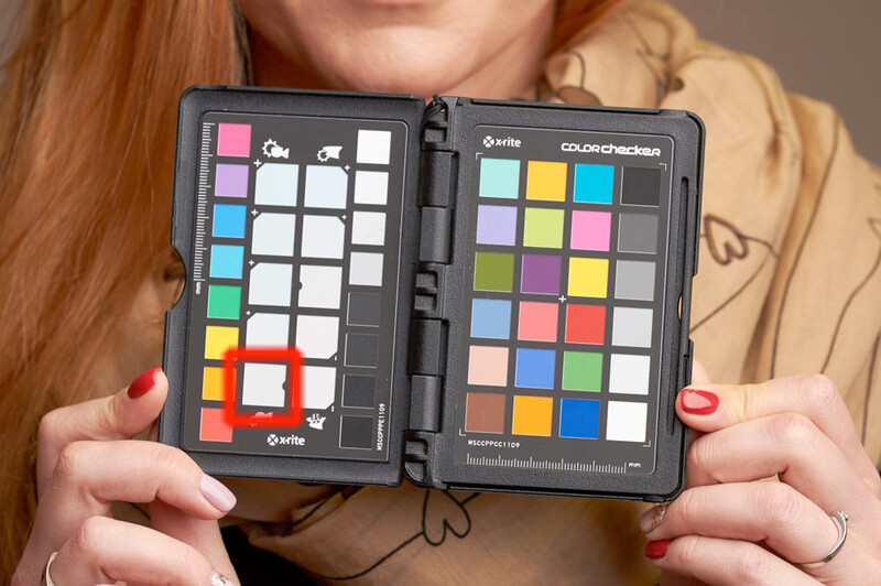 Neutral white balance color patch