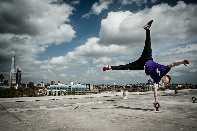 Tim Shieff on the rooftops of London. Image by Andy Day