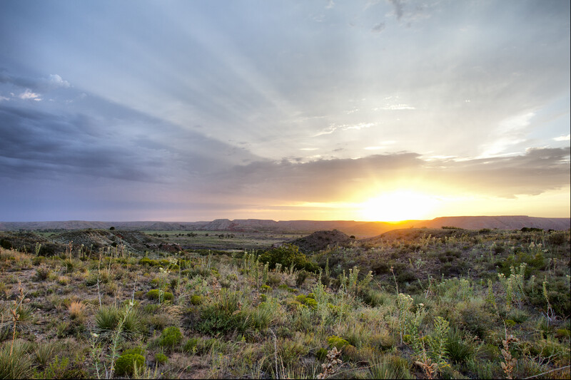 Texas sunset before Camera Raw