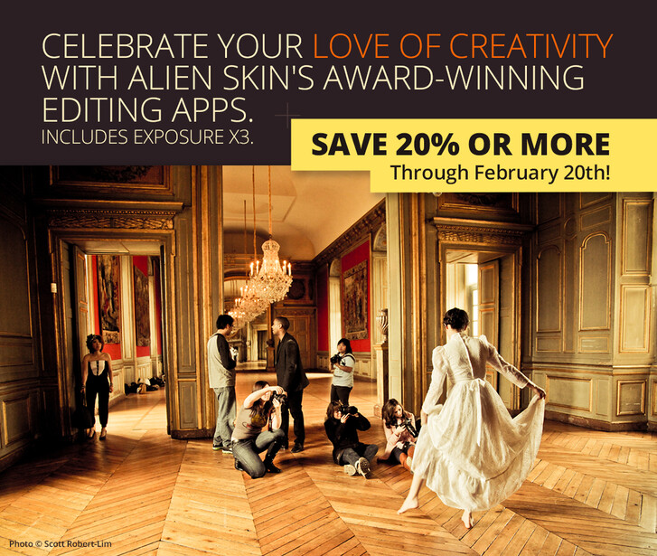 Winter deals by Alien Skin Software; makers of Exposure X3 raw photo editor