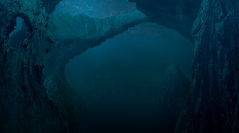 Underwater beauty: made-up rocks