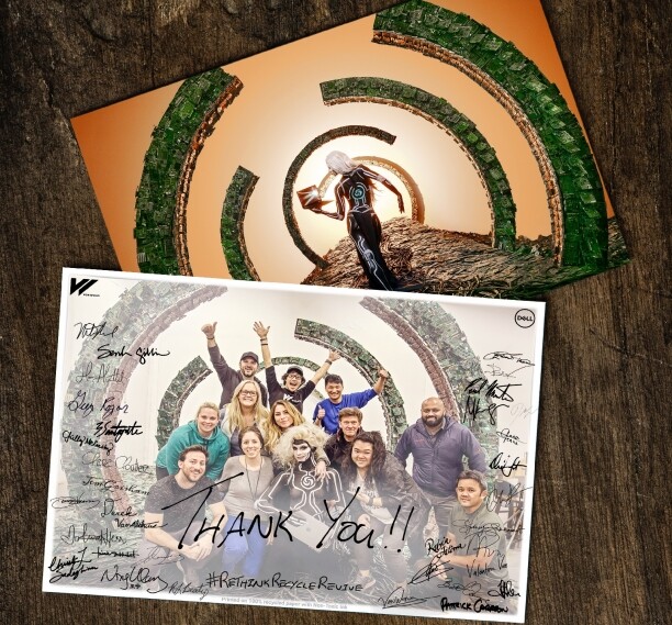 Postcards for those who donate e-waste